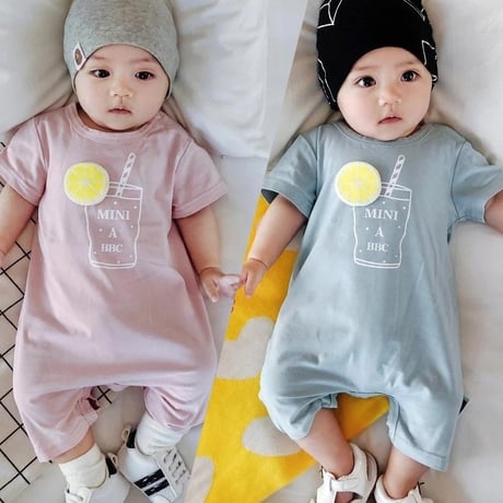 *韓国子供服*drinkロンパース