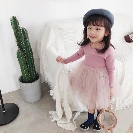 *韓国子供服*チュールワンピース