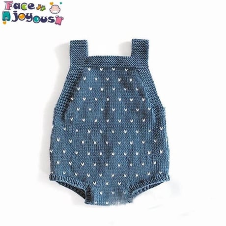 *韓国子供服*ニットロンパース