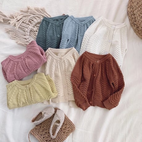 *韓国子供服*ニットカーディガン