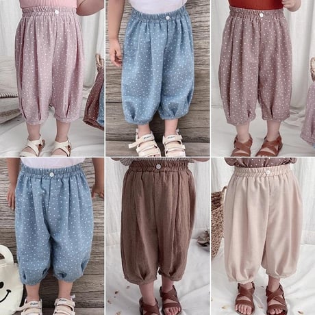 *韓国子供服*ドットパンツ