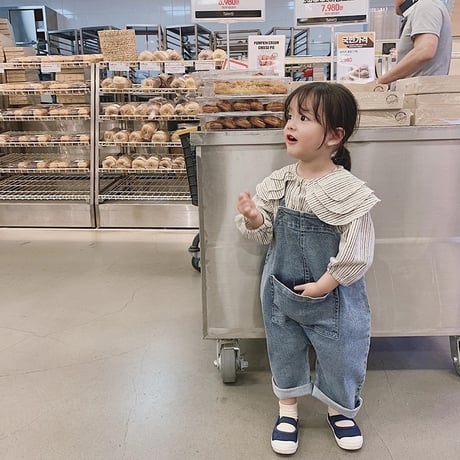 *韓国子供服*デニムサロペット