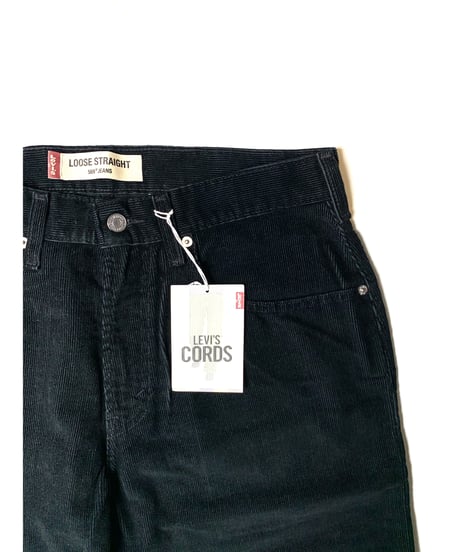 Deadstock Levi's 569 Corduroy Pants Black
