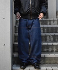 Prison Blues Double Knee Work Jean Rigid