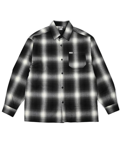 Caltop Ombre Check Shirt Black/Ivory