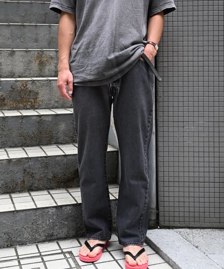 Used Levi's 501 Denim Pants Black -2