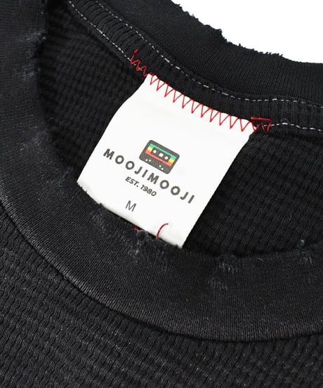 MOOJI MOOJI US Waffle Thermal Shirt Aged Black