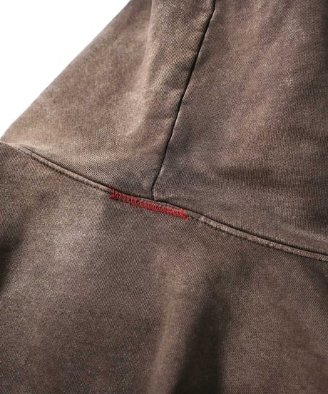 MOOJI MOOJI US Oversize Crop Hoodie Aged Brown
