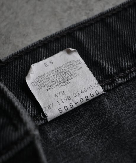 90's Used Levi's 505 Denim Pants Black -5