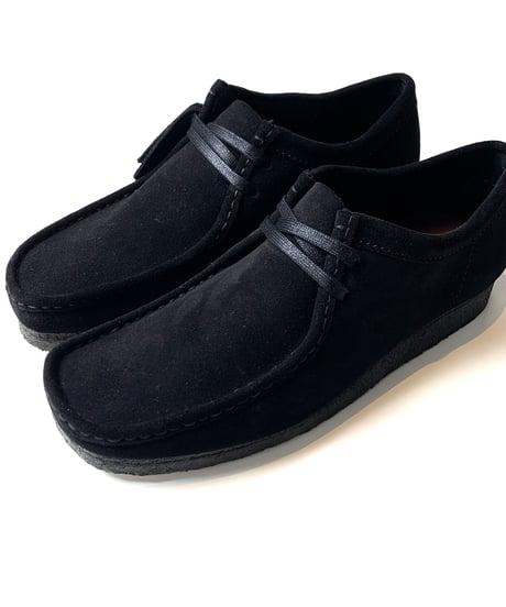 Clarks Wallabee Black Suede