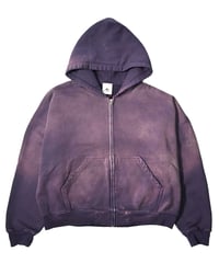 MOOJI MOOJI US Oversize Zip Up Hoodie Aged Purple