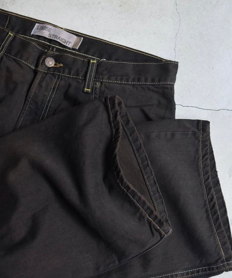 Deadstock Levi's 569 Denim Pants Reactive Dye Brown