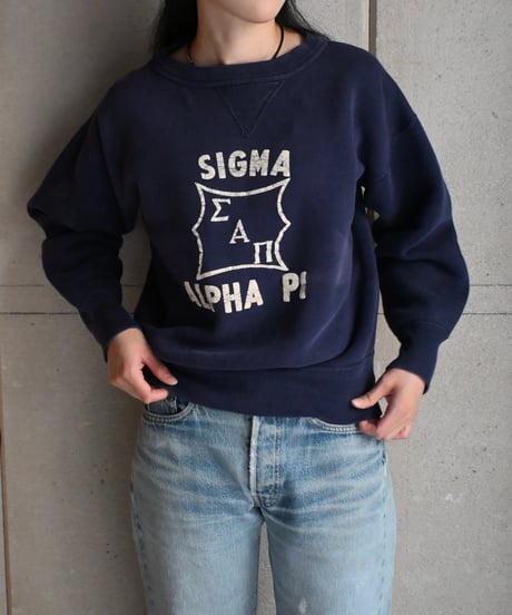 50s Russell Athletic College Crew Neck Sweat Shirt -18