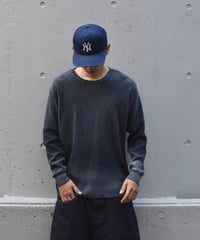 MOOJI MOOJI US Waffle Thermal Shirt Aged Black