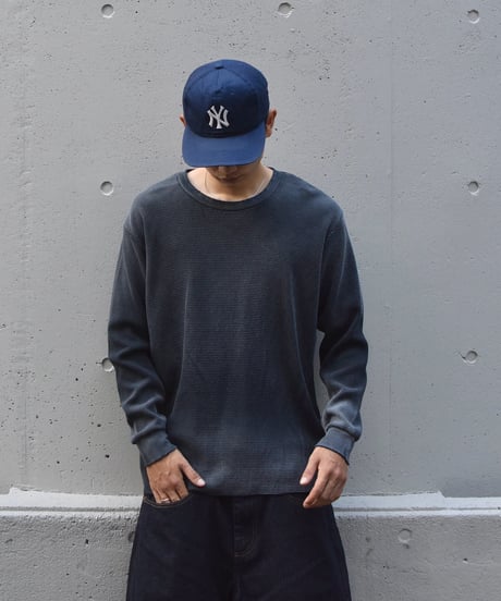 MOOJI MOOJI US Waffle Thermal Shirt Aged Black
