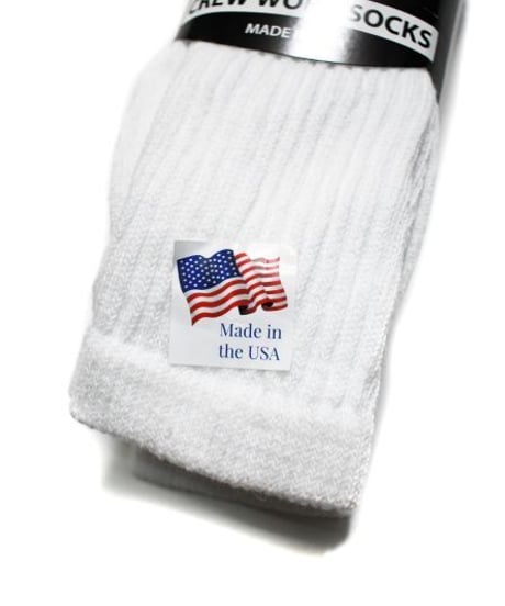 The Railroad Sock 3Pair Crew Socks White