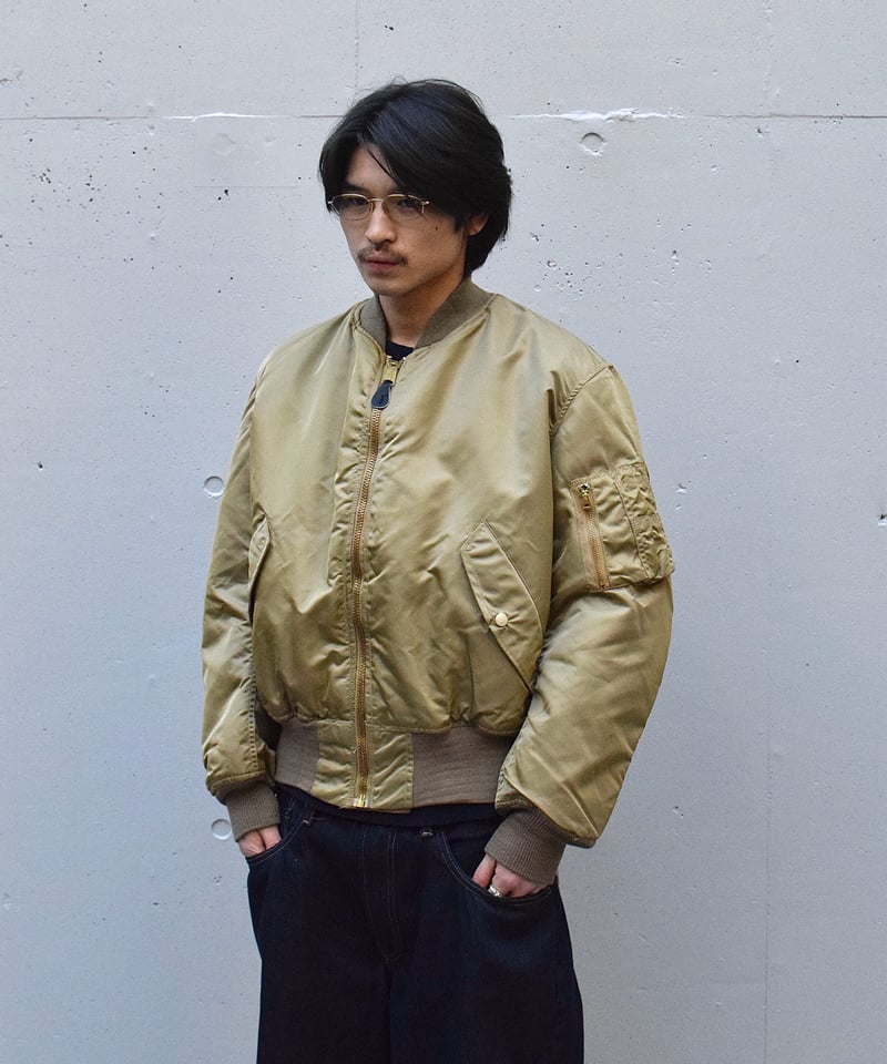 Greenbrier社製 MA-1ジャケット 無気味 ・ゴールド ・Mサイズ