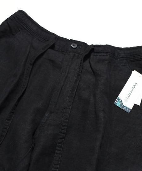 Cubavera Linen Brend Draw String Pants Black