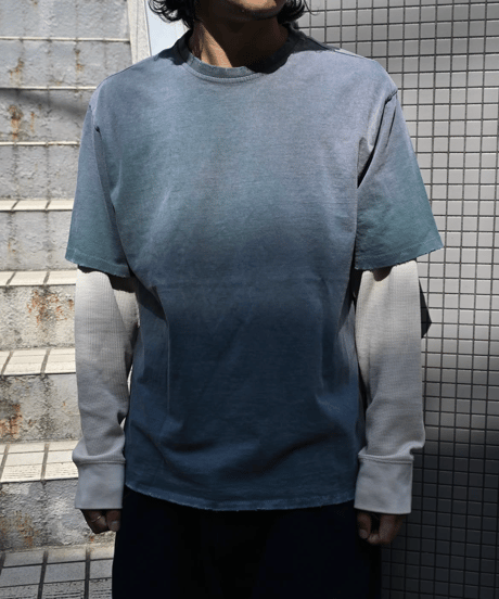 MOOJI MOOJI US Single Stitched T-Shirt Sun Fade Enamel Green