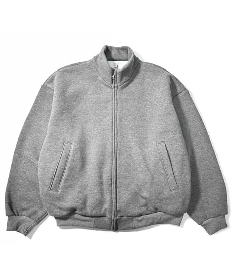Los Angeles Apparel Track Fleece Zip Up Jacket Heather Grey