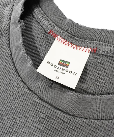 MOOJI MOOJI US Waffle Thermal Shirt Aged Taupe Grey