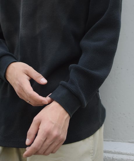 PRO CLUB L/S Thermal T-Shirt Sunfade Black
