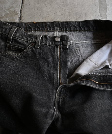 80-90's Used Levi's 505 Denim Pants Black Made in USA -4