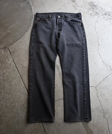 Used Levi's 501 Denim Pants Black -2