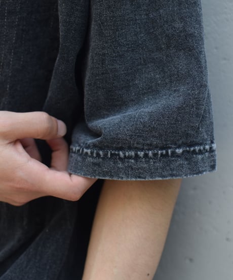 Los Angeles Apparel Mineral Wash Damaged S/S Tee Black