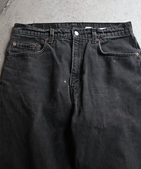 90's Used Levi's 505 Denim Pants Black -5