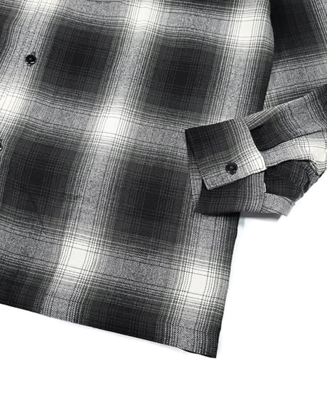 Caltop Ombre Check Shirt Black/Ivory