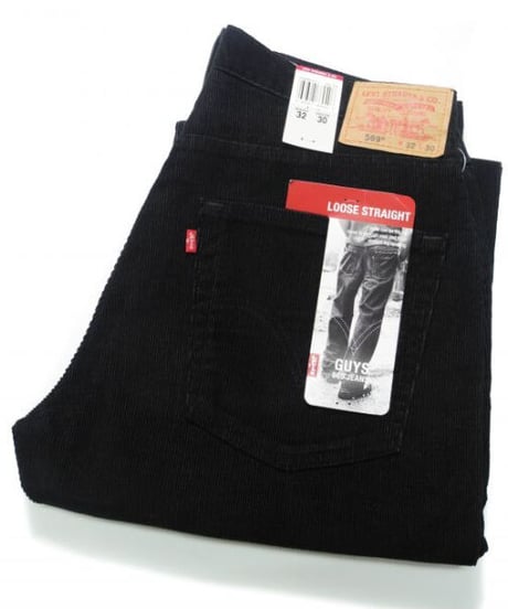 Deadstock Levi's 569 Corduroy Pants Black
