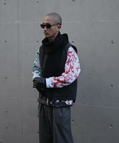 80s Deadstock Raglan Sleeve Sweat Shirt "Malcolm X"