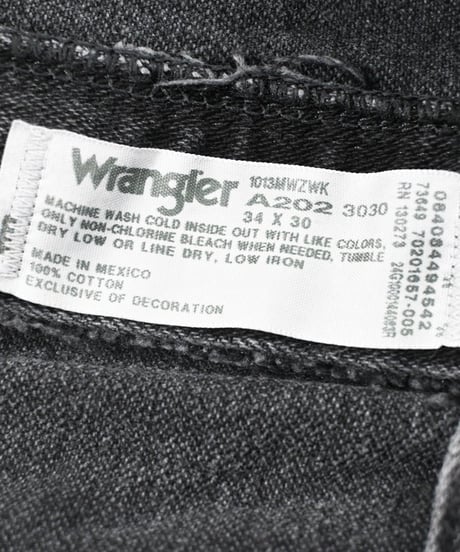 Wrangler 13MWZ Bleached Original Cowboy Cut Jeans Sulfur Black