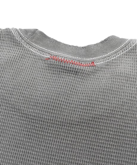 MOOJI MOOJI US Waffle Thermal Shirt Aged Taupe Grey