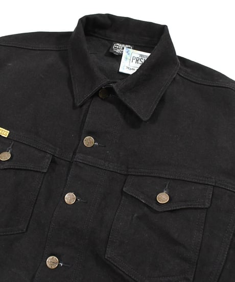 Prison Blues Denim Western Jacket Rinsed Black