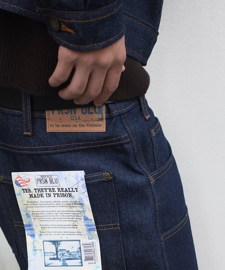 Prison Blues Double Knee Work Jean Rigid