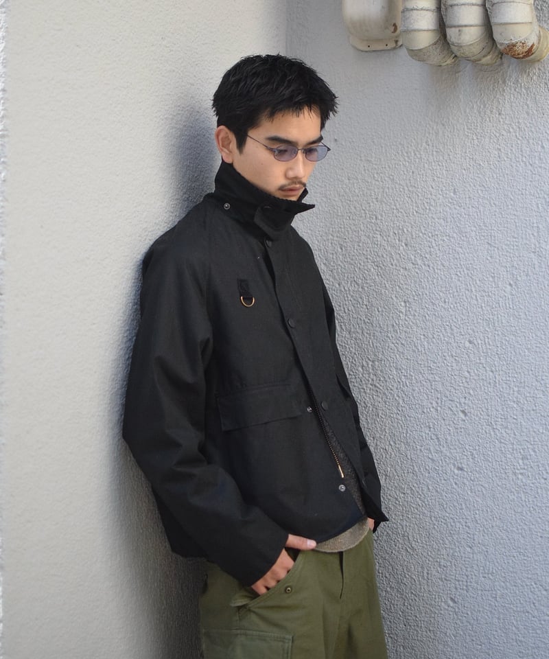 Barbour Spey Wax Jacket Black | COUNTER Barbour Spey Wax Jacket Black | COUNTER