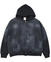 MOOJI MOOJI US Oversize Zip Up Hoodie Aged Black