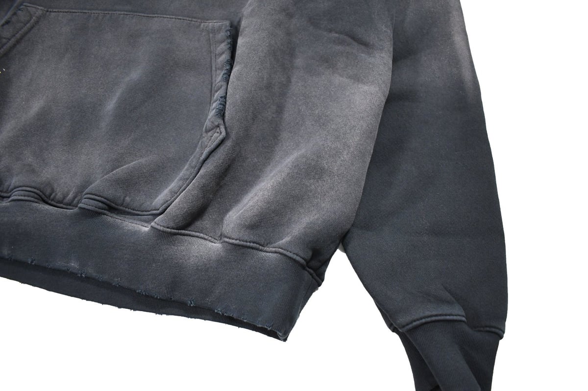 MOOJI MOOJI US Oversize Crop Hoodie Aged Black MOOJI MOOJI US Oversize Crop Hoodie Aged Black