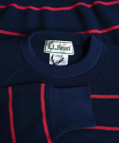 L.L.Bean Swans Island Sweater Navy / Ruby