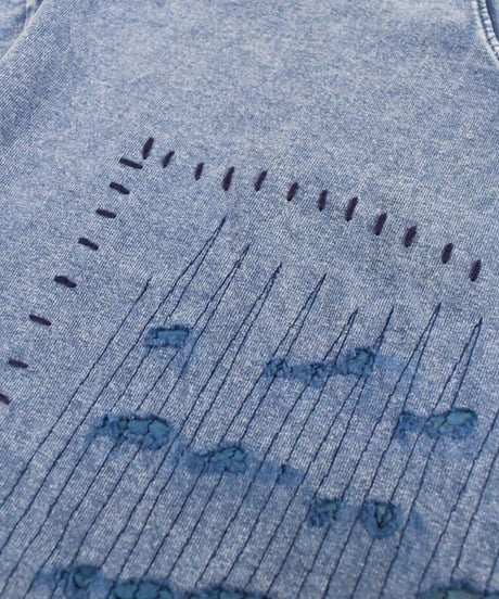Los Angeles Apparel Mineral Wash Damaged S/S Tee Indigo