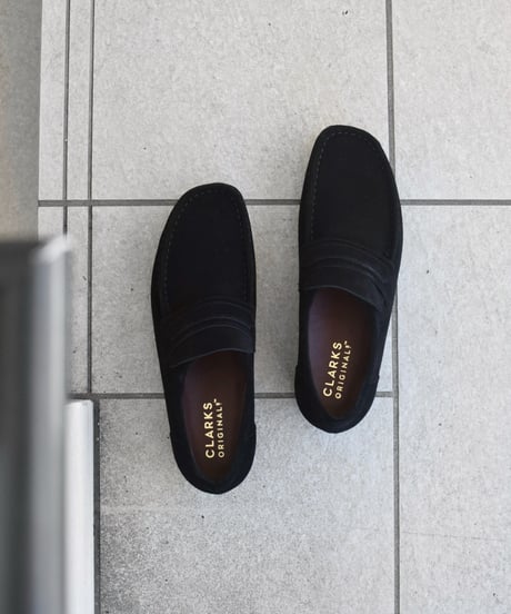Clarks Wallabee Loafer Black Suede