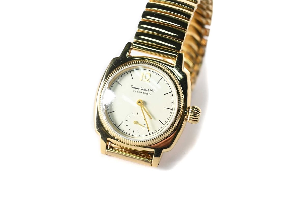VAGUE WATCH CO. Coussin 12 Extension Gold | COU