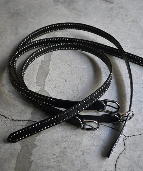 LAS CRUCES Guenune Leather Studs Belt Exclusive Model