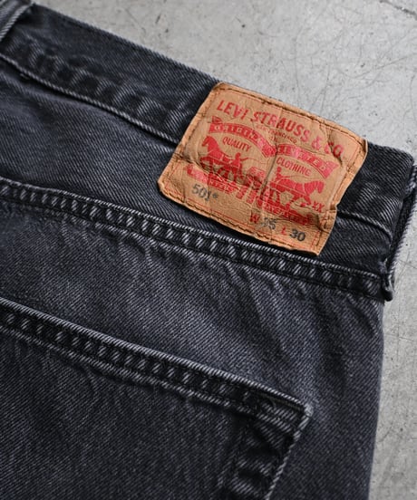 Used Levi's 501 Denim Pants Black -2