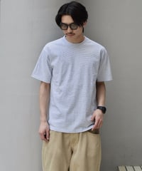 Cal Cru S/S Micro Stripe T-Shirt Ash