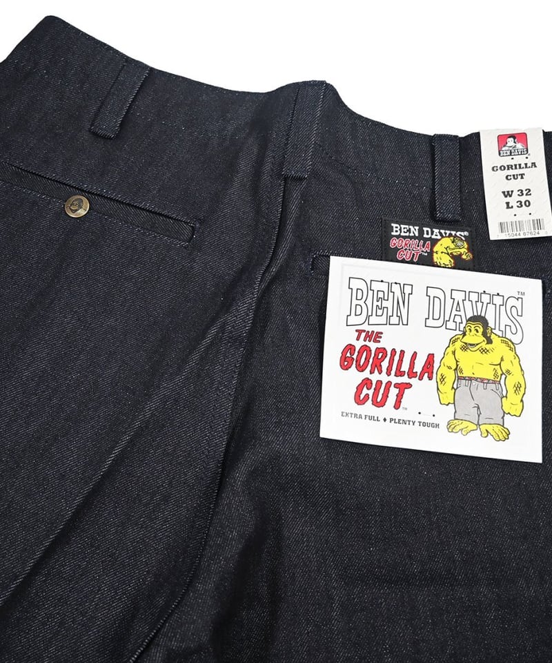 新品Ben Davis Gorilla Cut PantsIndigo USA GORILLA CUT Indigo Denim – ベンデイビス公式通販サイト
