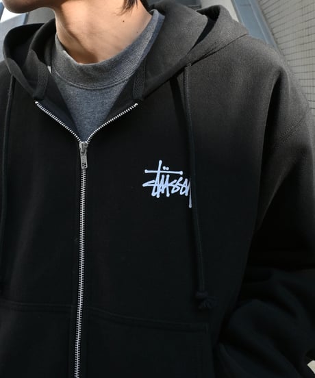 Stussy Zip Sweat Hoodie Black