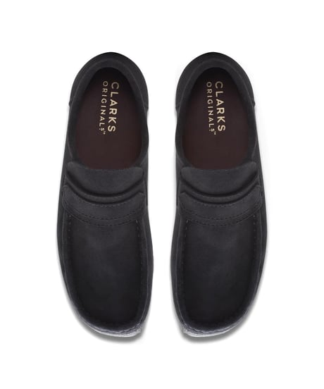 Clarks Wallabee Loafer Black Suede